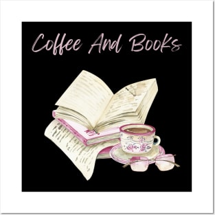 Coffee and books Posters and Art